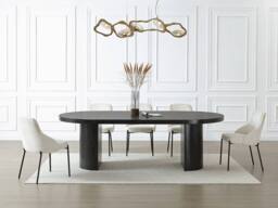 Vente-unique 4 - 12 Seater Extendable Dining Table In MDF - Black - SIDRINA - thumbnail 4