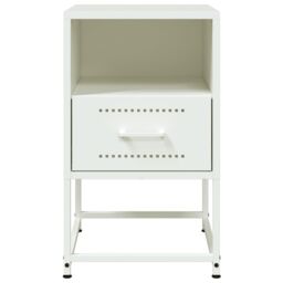 Berkfield Home Bedside Cabinets 2 pcs White 36x39x60.5 cm Steel - thumbnail 6