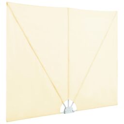 Berkfield Home Collapsible Terrace Side Awning Cream 400x200 cm in Beige - thumbnail 5