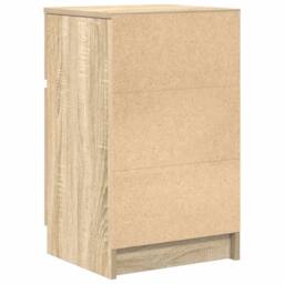 Berkfield Home Durable Bedside Cabinets 2 pcs Sonoma Oak 39x35x65 cm Engineered Wood - Size: 39 x 35 x 65 cm - thumbnail 9