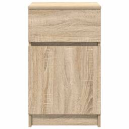 Berkfield Home Durable Bedside Cabinets 2 pcs Sonoma Oak 39x35x65 cm Engineered Wood - Size: 39 x 35 x 65 cm - thumbnail 7