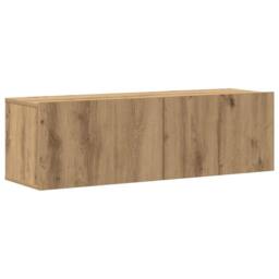 Berkfield Home Classic 4 Piece TV Cabinet Set Wall-mounted Artisan Oak Engineere in Brown - thumbnail 4