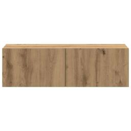 Berkfield Home Classic 4 Piece TV Cabinet Set Wall-mounted Artisan Oak Engineere in Brown - thumbnail 5