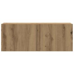 Berkfield Home Wall Mounted TV cabinets 8 pcs Artisan Oak Engineered Wood in Brown - thumbnail 5