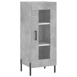 Berkfield Home Highboard Concrete Grey 34.5x34x180 cm Engineered Wood - thumbnail 5