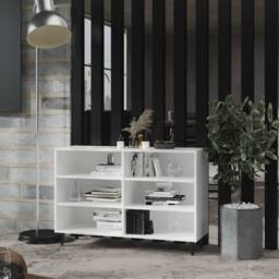 Berkfield Home Sideboard White 103.5x35x70 cm Engineered Wood - thumbnail 2