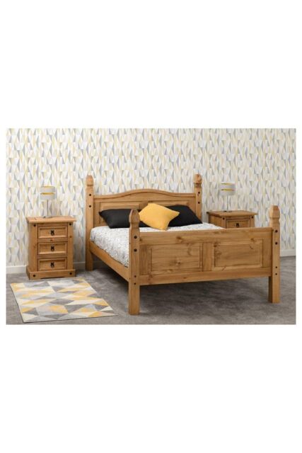 Seconique Corona 5' King Bed High Foot End in Natural - image 1