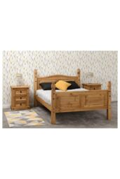 Seconique Corona 5' King Bed High Foot End in Natural - thumbnail 1