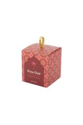 KDMD Arabian Nights Rose Oud Scented Candle - 52H Long-Lasting Fragrance in Dark Brown - thumbnail 4