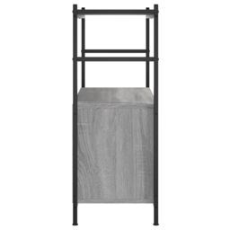 Berkfield Home Bookshelf Grey Sonoma 80x30x78.5 cm Engineered Wood & Iron - thumbnail 5
