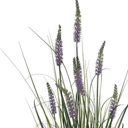 Leaf 125cm Artificial Lavender Grass with Pot in Green - thumbnail 2