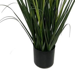 Leaf 125cm Artificial Lavender Grass with Pot in Green - thumbnail 3