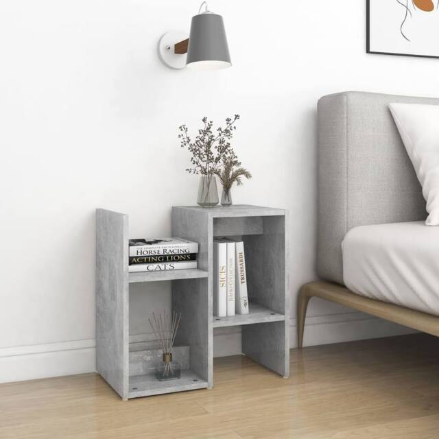 Berkfield Home Elegant Bedside Cabinets 2 pcs Concrete Grey 50x30x51.5 cm Engine - image 1