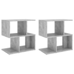 Berkfield Home Elegant Bedside Cabinets 2 pcs Concrete Grey 50x30x51.5 cm Engine - thumbnail 3