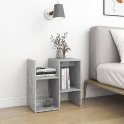 Berkfield Home Elegant Bedside Cabinets 2 pcs Concrete Grey 50x30x51.5 cm Engine - thumbnail 1