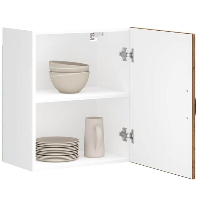 Berkfield Home Kitchen Wall Cabinet Lucca Old Wood Engineered Wood in Brown - image 1
