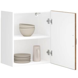 Berkfield Home Kitchen Wall Cabinet Lucca Old Wood Engineered Wood in Brown - thumbnail 1