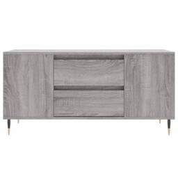 Berkfield Home Modern Coffee Table Grey Sonoma 102x44.5x50 cm Engineered Wood - thumbnail 5