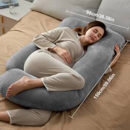 SPETLEK G Shaped Soft Cushion Maternity Support light grey - Size: Cot - thumbnail 2