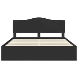 Berkfield Home Bed Frame with Headboard Black 180 x 200 cm Solid Pine Wood - thumbnail 7