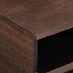Berkfield Home Beautiful Coffee Table Brown 80x55x40 cm Solid Wood Mango - Size: 80 x 55 x 40 cm - thumbnail 7