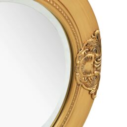 Berkfield Home Wall Mirror Baroque Style 50 cm Gold - thumbnail 3