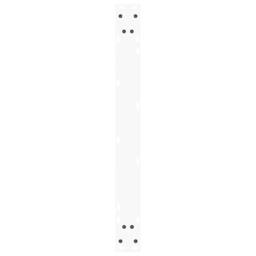 Berkfield Home Modern Dining Table Legs V-Shape 3 pcs White 90x(72-73.3) cm Steel - thumbnail 7