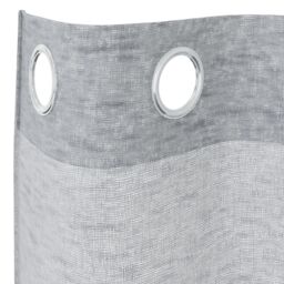 Berkfield Home Curtains with Curtains 2 pcs Dark gray 140 x 245 cm Polyester in Grey - thumbnail 4