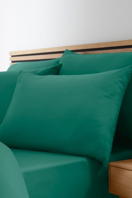 Catherine Lansfield So Soft Non Iron Fitted Sheet in Teal - Size: Double Fitted - image 1