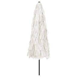 Berkfield Home Garden Parasol with Steel Pole White 324x324x247 cm - Size: 324 x 324 x 247 cm - thumbnail 6