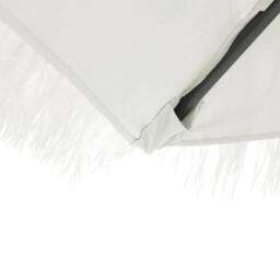 Berkfield Home Garden Parasol with Steel Pole White 324x324x247 cm - Size: 324 x 324 x 247 cm - thumbnail 9