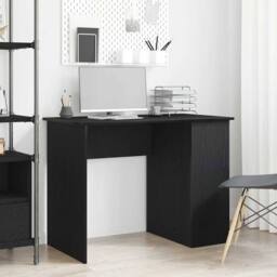 Berkfield Home Desk Black Oak 100x55x75 cm Engineered Wood - Size: 100 x 55 x 75 cm - thumbnail 2