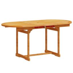 Berkfield Home 7 Piece Garden Dining Set Solid Wood Acacia & Textilene in Brown - thumbnail 3