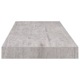 Berkfield Home Durable Floating Wall Shelves 2 pcs Concrete Grey 60x23.5x3.8 cm MDF - thumbnail 6