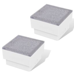 Berkfield Home 2 LED Inground Light 100 x 100 x 68 mm in White - thumbnail 2