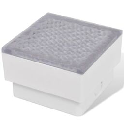 Berkfield Home 2 LED Inground Light 100 x 100 x 68 mm in White - thumbnail 3