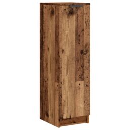 Berkfield Home Shoe Cabinet Old Wood 29.5x35x100.5 cm Engineered Wood in Brown - thumbnail 2