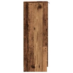 Berkfield Home Shoe Cabinet Old Wood 29.5x35x100.5 cm Engineered Wood in Brown - thumbnail 5