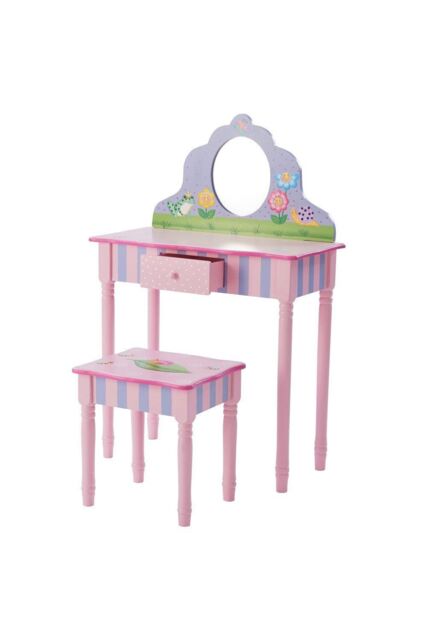 Teamson Kids Fantasy Fields By Teamson Play Wooden Vanity Table in Pink - image 1