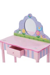 Teamson Kids Fantasy Fields By Teamson Play Wooden Vanity Table in Pink - thumbnail 5