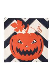 Living and Home Halloween Witch & Pumpkin Decorative Pillow Cover - Size: Double - thumbnail 4