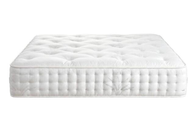Sloomy Backcare Supreme 2000 Pocket Springs Natural Fillings Mattress in White - Size: Small Double - image 1