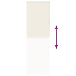 Berkfield Home Roller Blind Blackout Coffee 130x210 cm Fabric Width 126.6 cm Pol… in Off-White - thumbnail 5