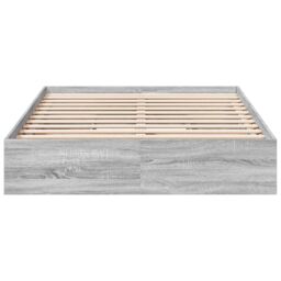 Berkfield Home Bed Frame with Drawers without Mattress Grey Sonoma 140x200 cm - thumbnail 4