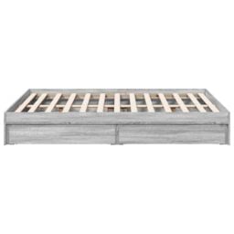 Berkfield Home Bed Frame with Drawers without Mattress Grey Sonoma 140x200 cm - thumbnail 5