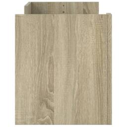 Berkfield Home TV Cabinet Sonoma Oak 100x35x40 cm Engineered Wood in Light Tan - Size: 100 x 35 x 40 cm - thumbnail 5