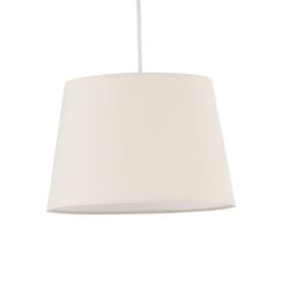 First Choice Lighting Natural Cotton 23cm Tapered Cylinder Pendant or Lamp Shade