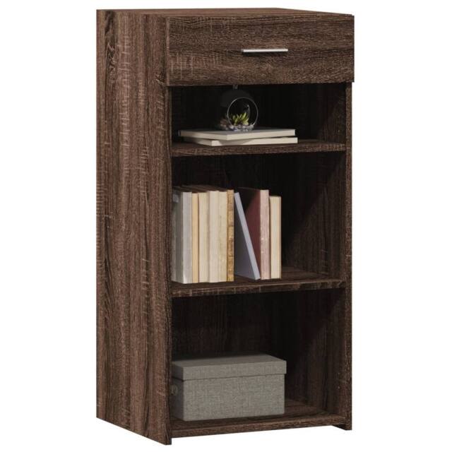 Berkfield Home Sideboard Brown Oak 45x42.5x93 cm Engineered Wood - image 1