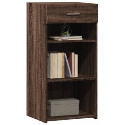 Berkfield Home Sideboard Brown Oak 45x42.5x93 cm Engineered Wood - thumbnail 1