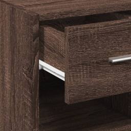 Berkfield Home Sideboard Brown Oak 45x42.5x93 cm Engineered Wood - thumbnail 8